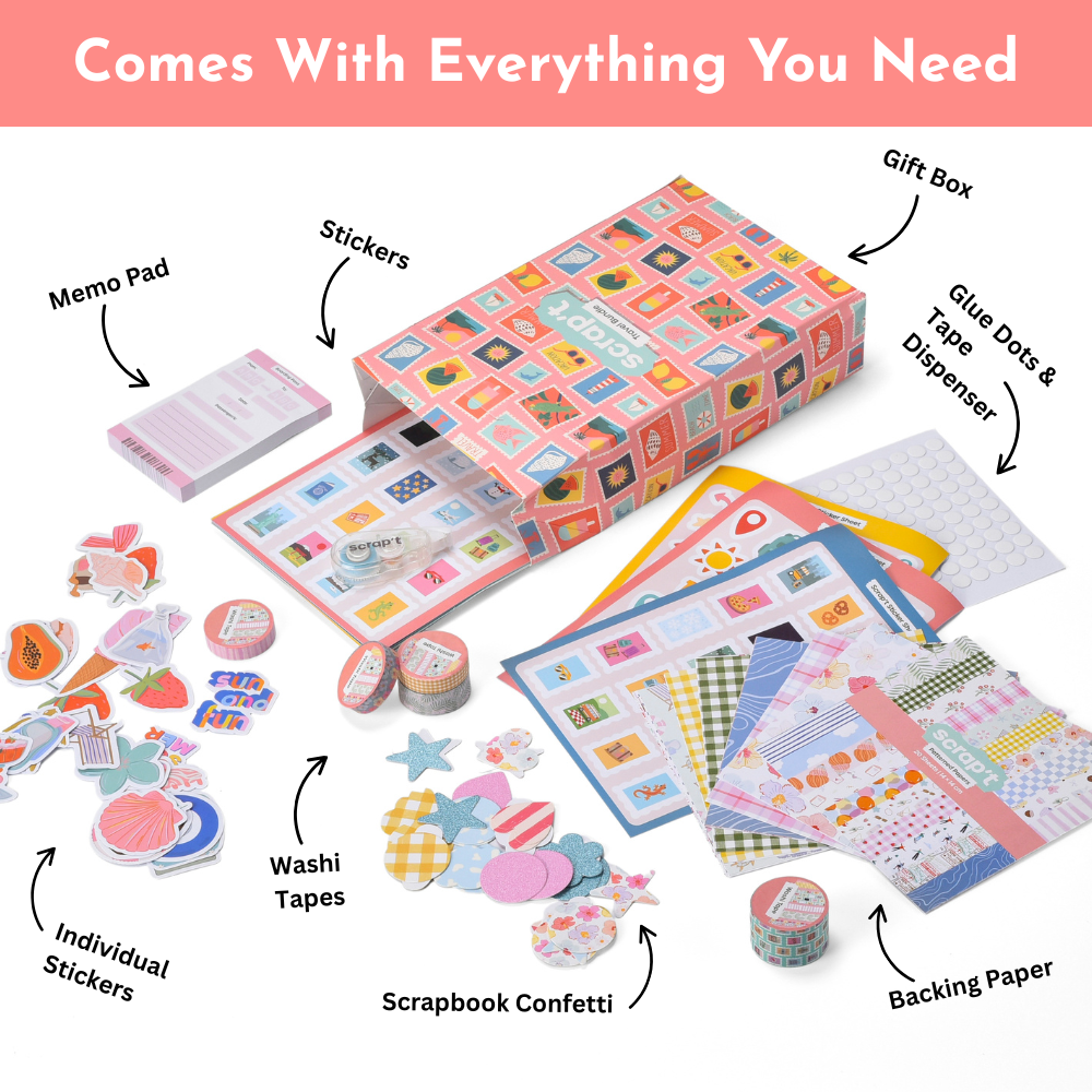 Travel Scrapbook Supplies Bundle